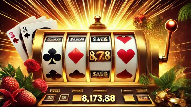 หน้าจอเกมสล็อตสีสันสดใสของ t883